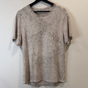 lululemon athletica Men's Washed Beige Short Sleeve Tee